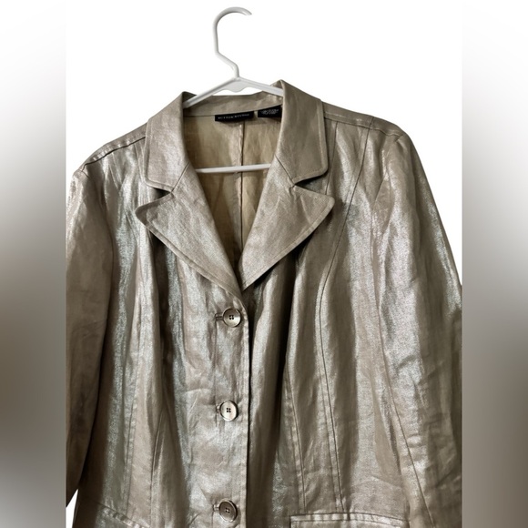 Sutton Studio Champagne Trench Coat Size 14 - Picture 13 of 13